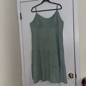 Shein Size 4xl Tea Length Green Dress